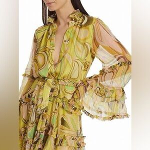 🎉HOST PICK🎉 NWT Alexis Paris Tiered Ruffle Mini Dress